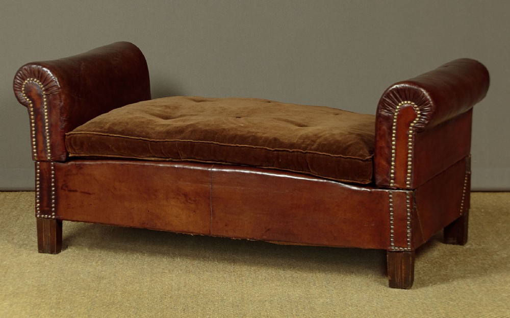 Small Leather Daybed c.1930