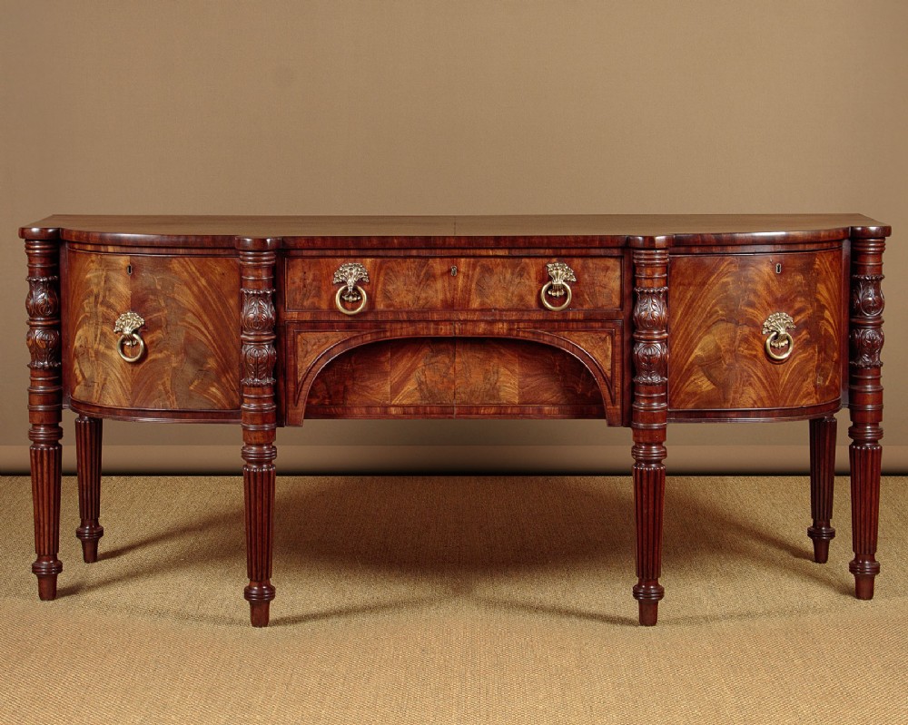 Regency Mahogany Bow Front Sideboard c.1820