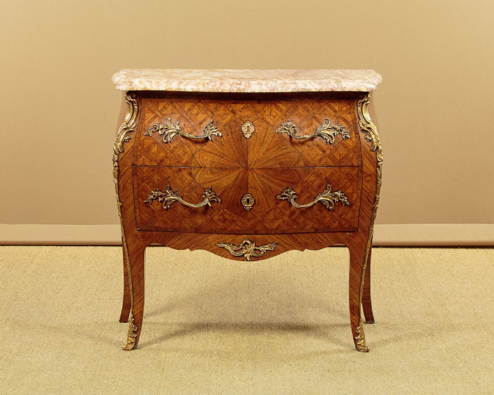 Small Louis XV Style Parquetry Commode c.1910