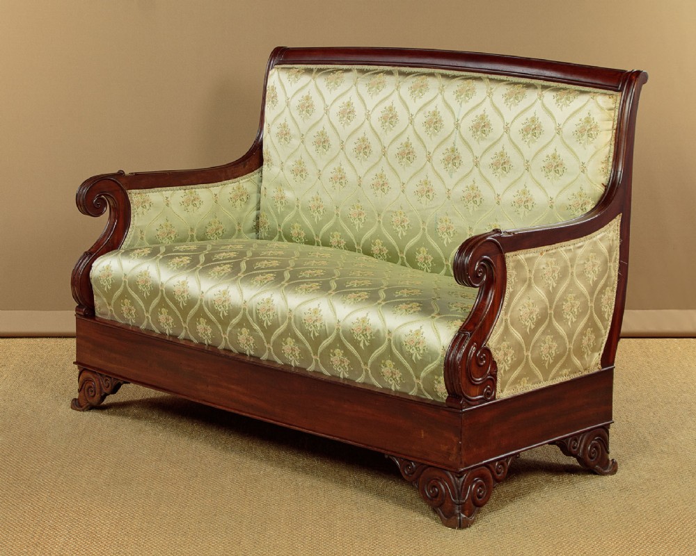 Louis Philippe Mahogany Settee c.1840