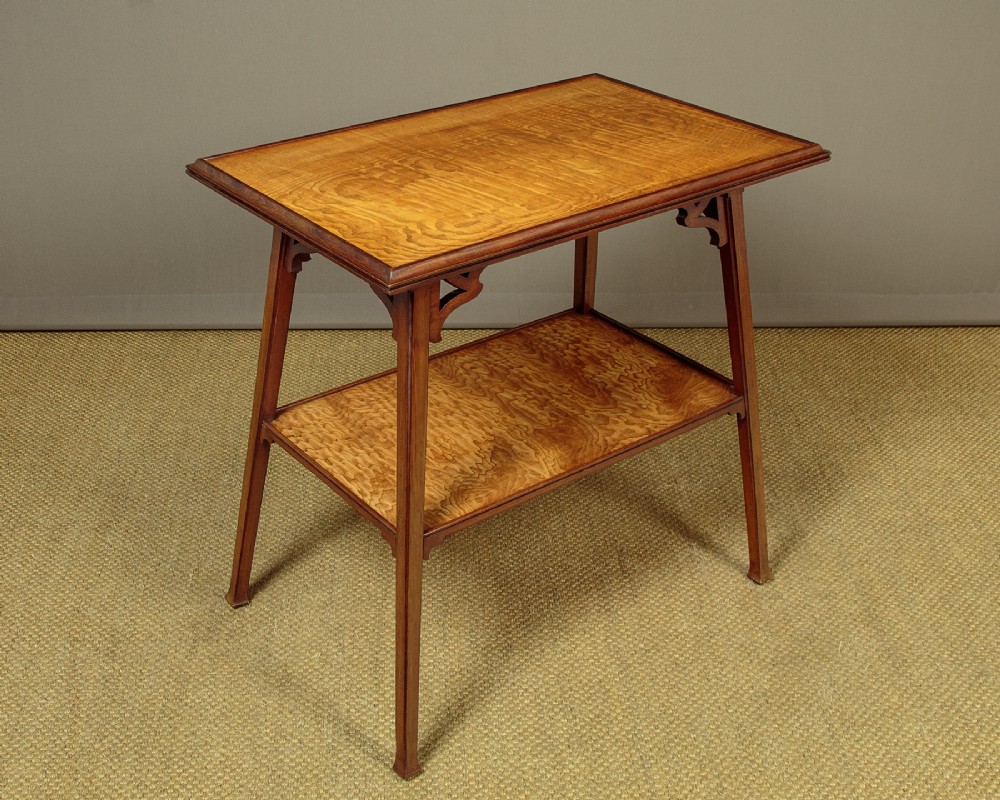 Tamo Ash & Walnut Art Nouveau Side Table c.1900