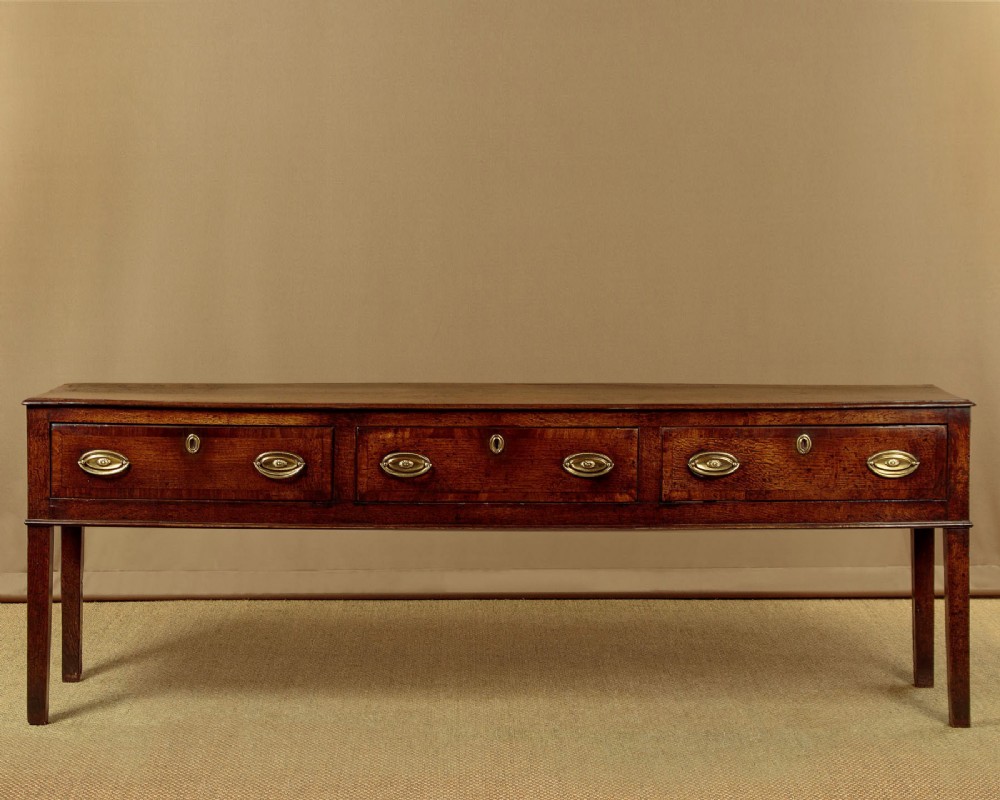 Long Oak Dresser Base c.1800