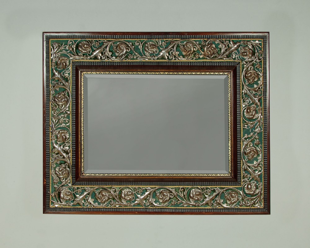 Large Cushion Frame Mirror c.1920