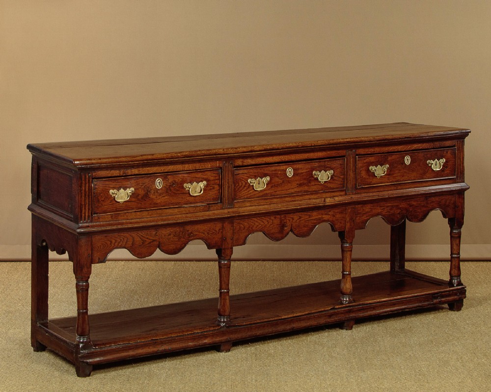 18th.c. Oak Dresser Base c.1760