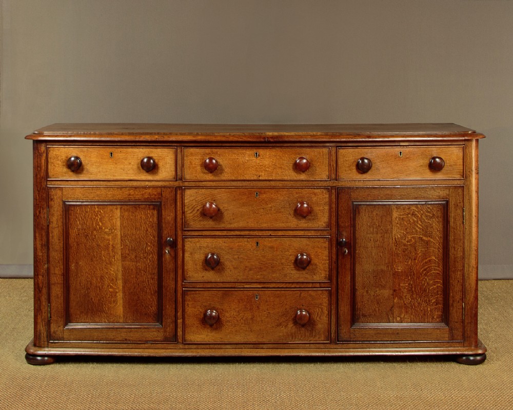 Oak Kitchen Dresser Base c.1860