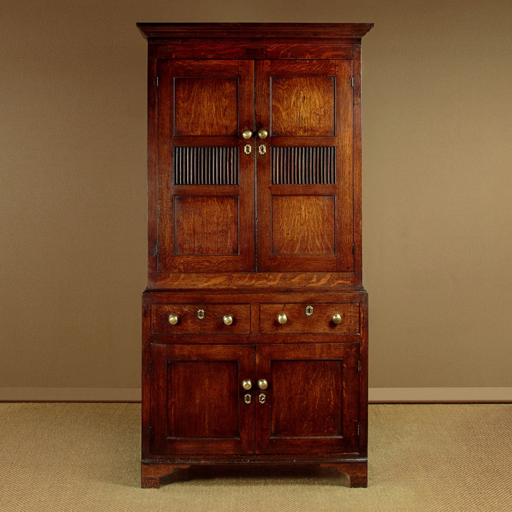 Welsh Oak Bread & Cheese Cupboard c.1800