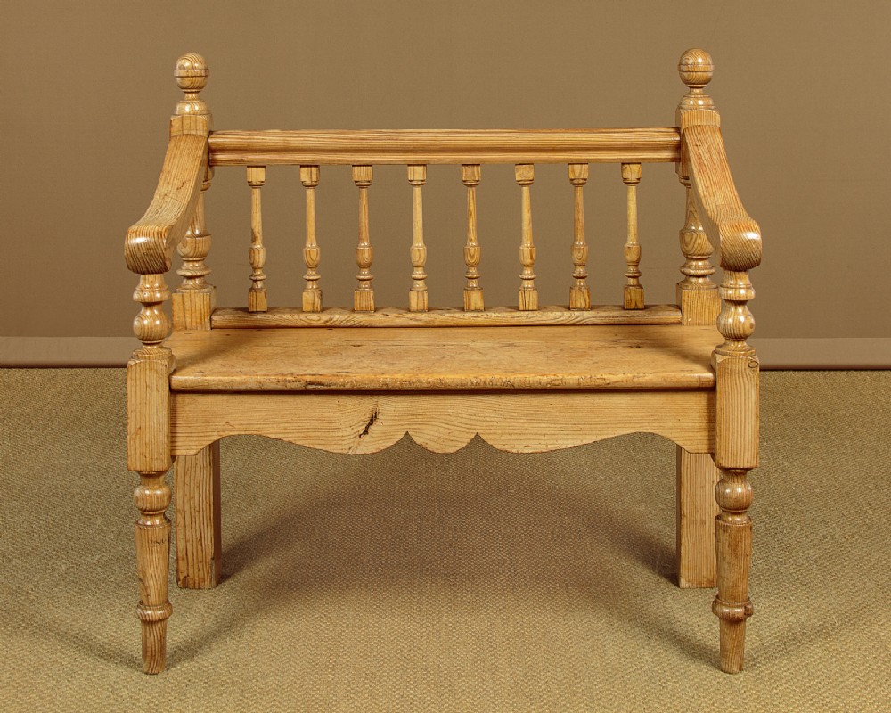 Small Pine Hall Bench c.1880