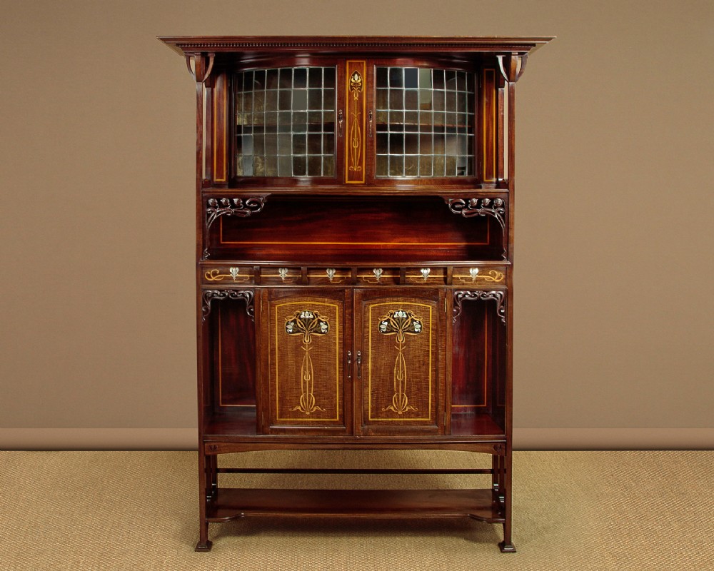 Exceptional Arts & Crafts Display Cabinet c.1900