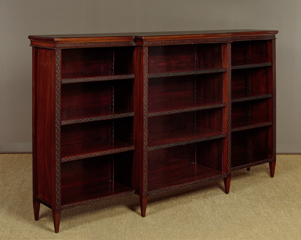 Breakfronted Open Bookshelves c.1920