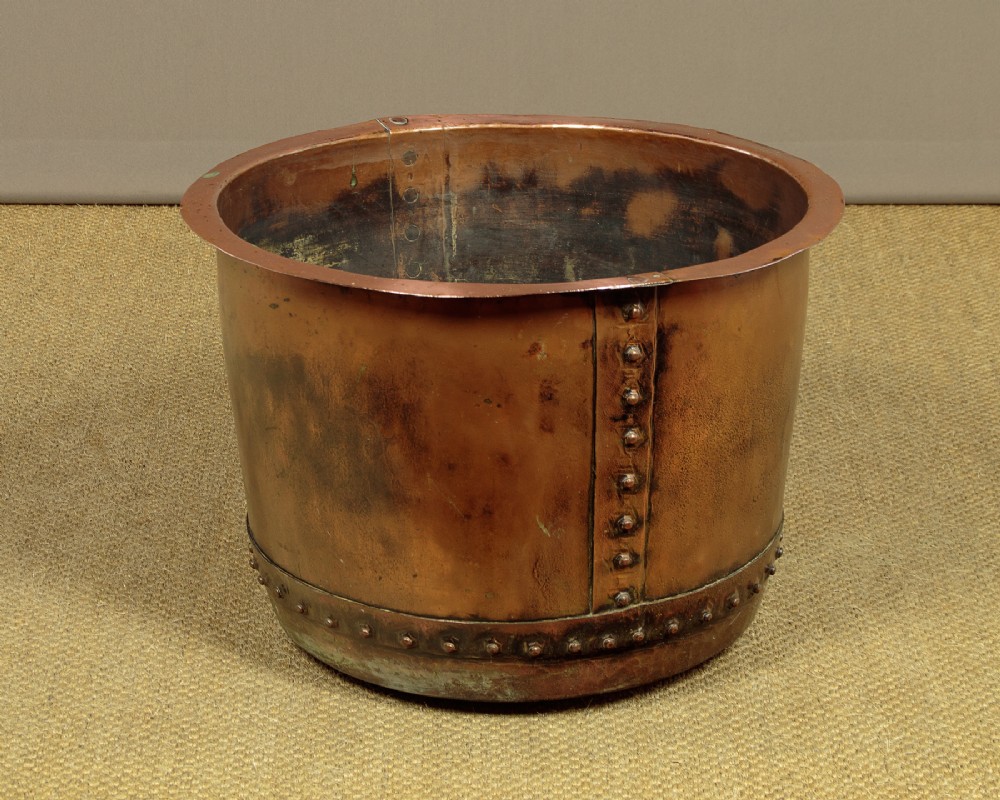 Large Copper Log Bucket C.1860