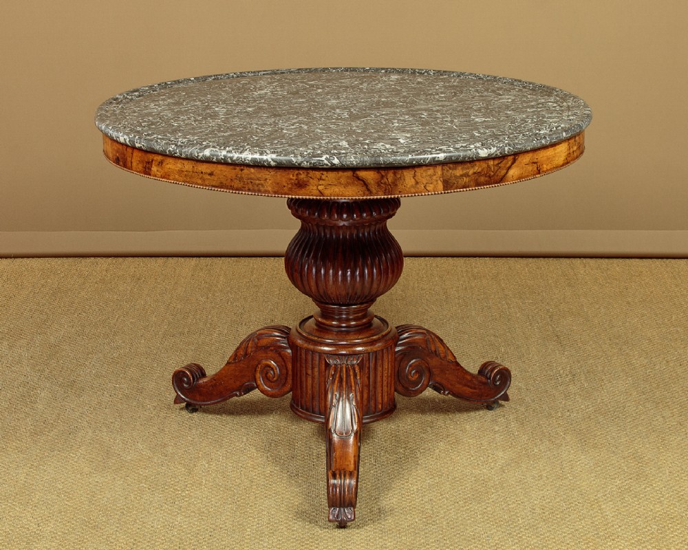 Walnut Gueridon Centre Table c.1830