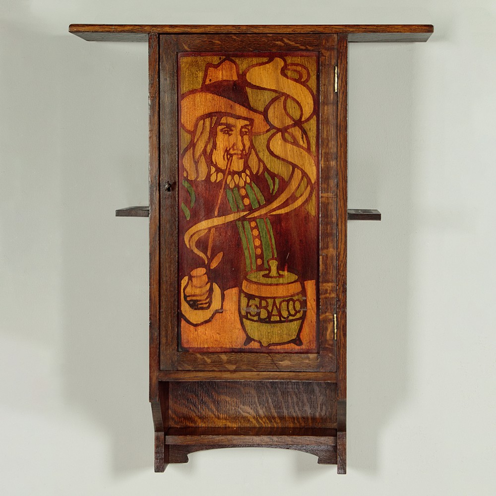 Arts & Crafts Smoker's Cabinet by Liberty & Co. c.1903