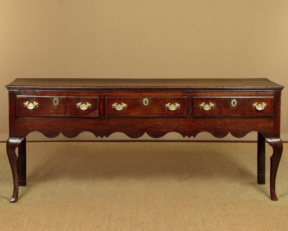 Open Oak Dresser Base c.1780