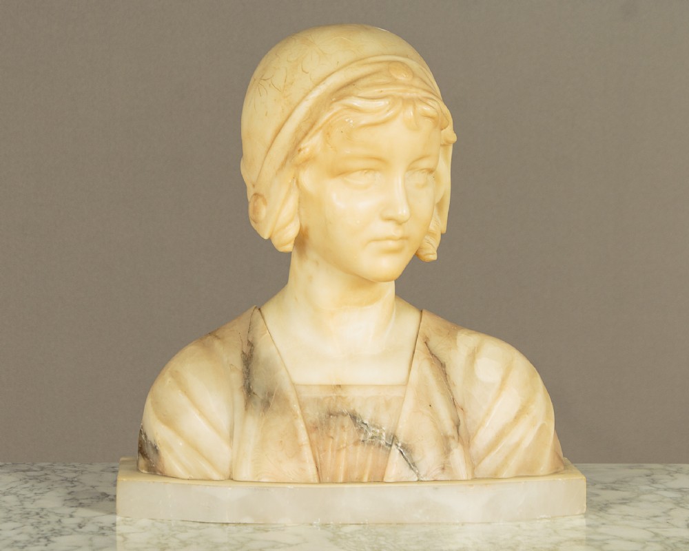 Alabaster Bust of a Woman c.1900