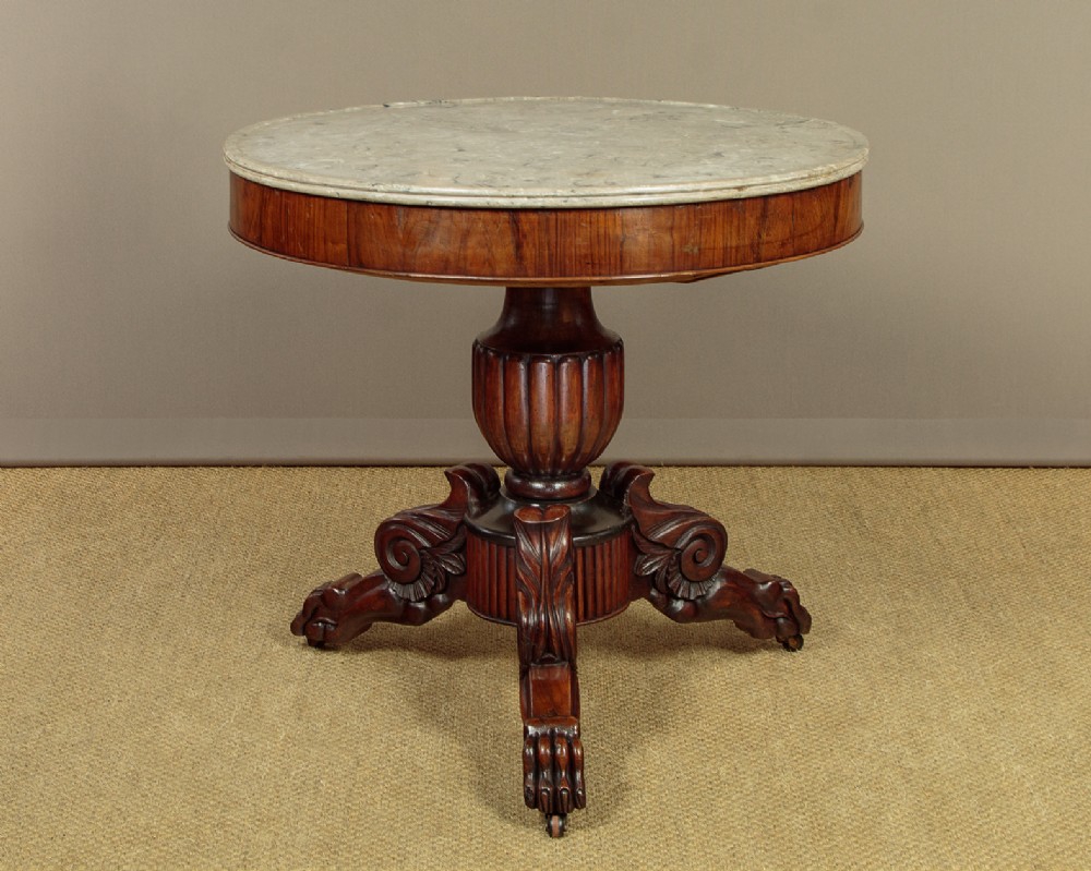 Small Marble Top Gueridon Centre Table c.1860
