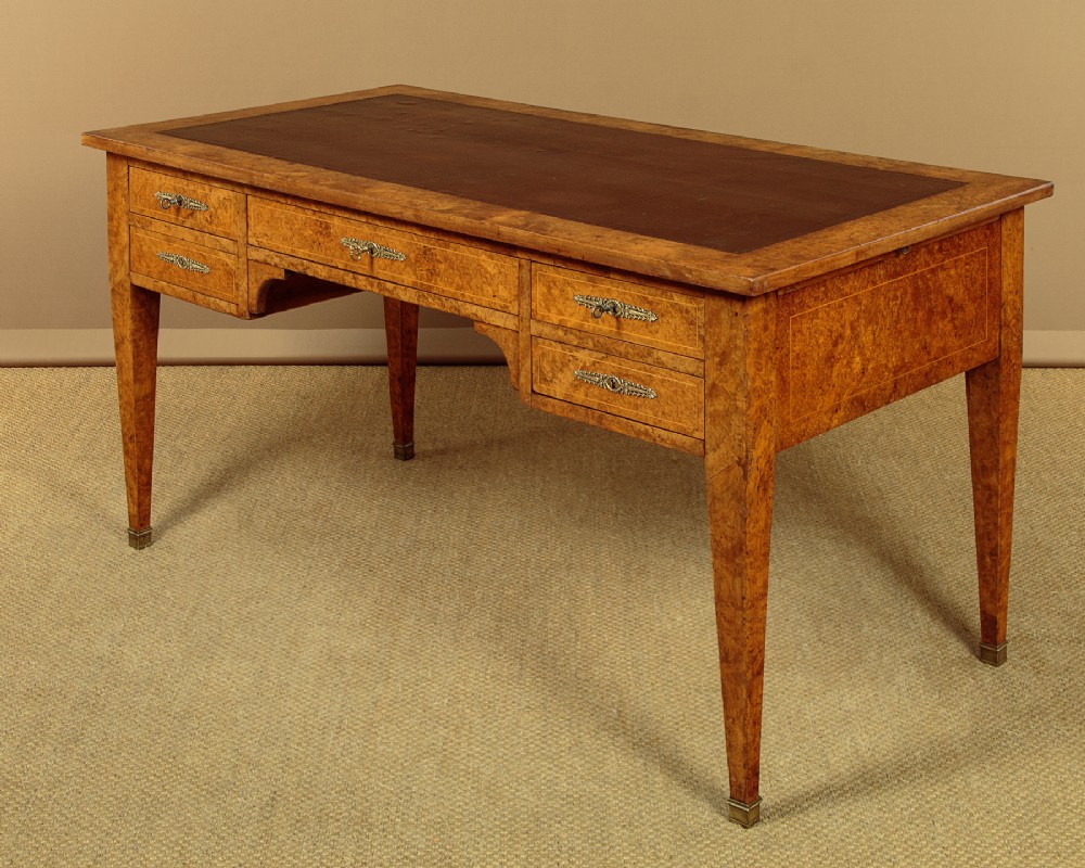 Burr Elm Bureau Plat c.1910