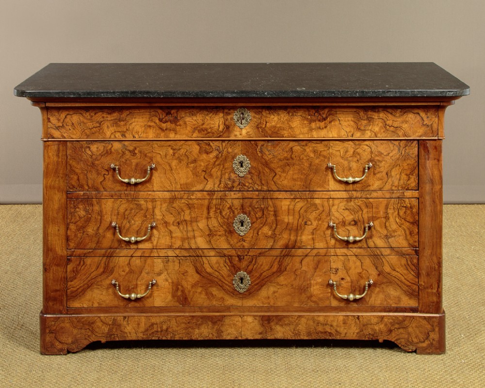Burr Walnut Commode c.1860