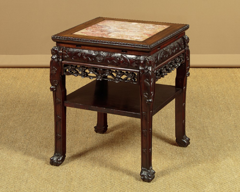 Square Chinese Urn Stand c.1900