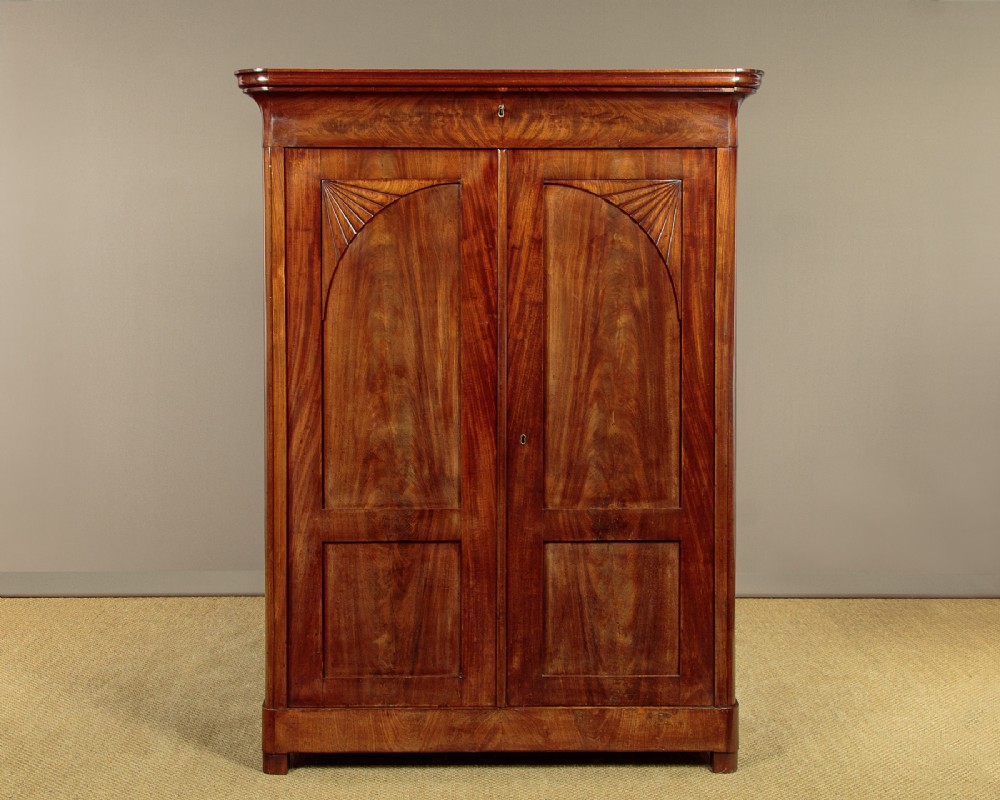 Small Mahogany Wardrobe c.1860