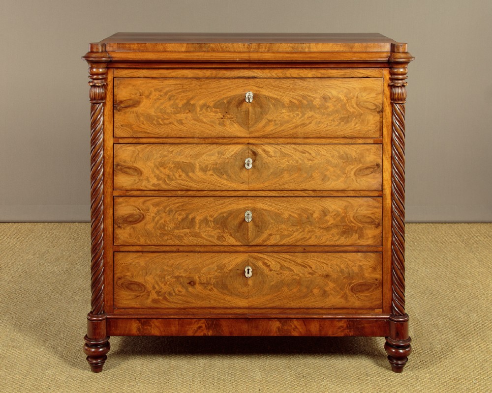 Biedermeier Secretaire Chest of Drawers c.1830