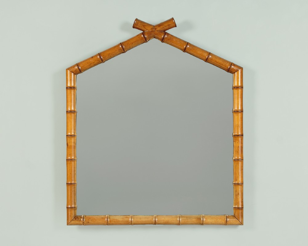 Faux Bamboo Mirror c.1890
