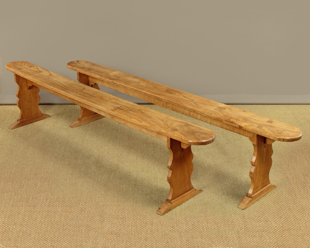 Pair of Elm Benches c.1880