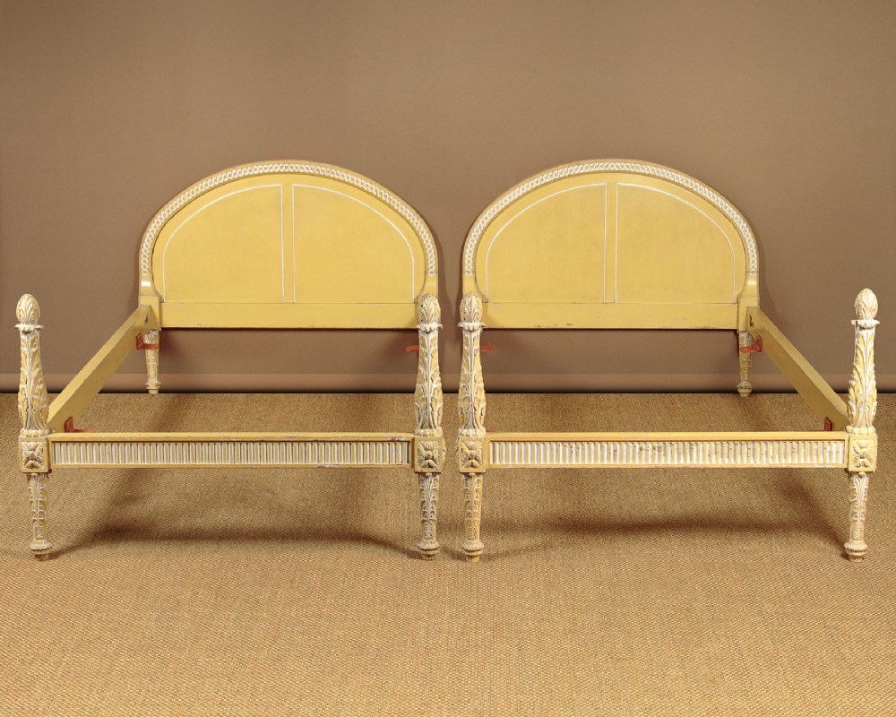 Pair of Painted Beds c.1920