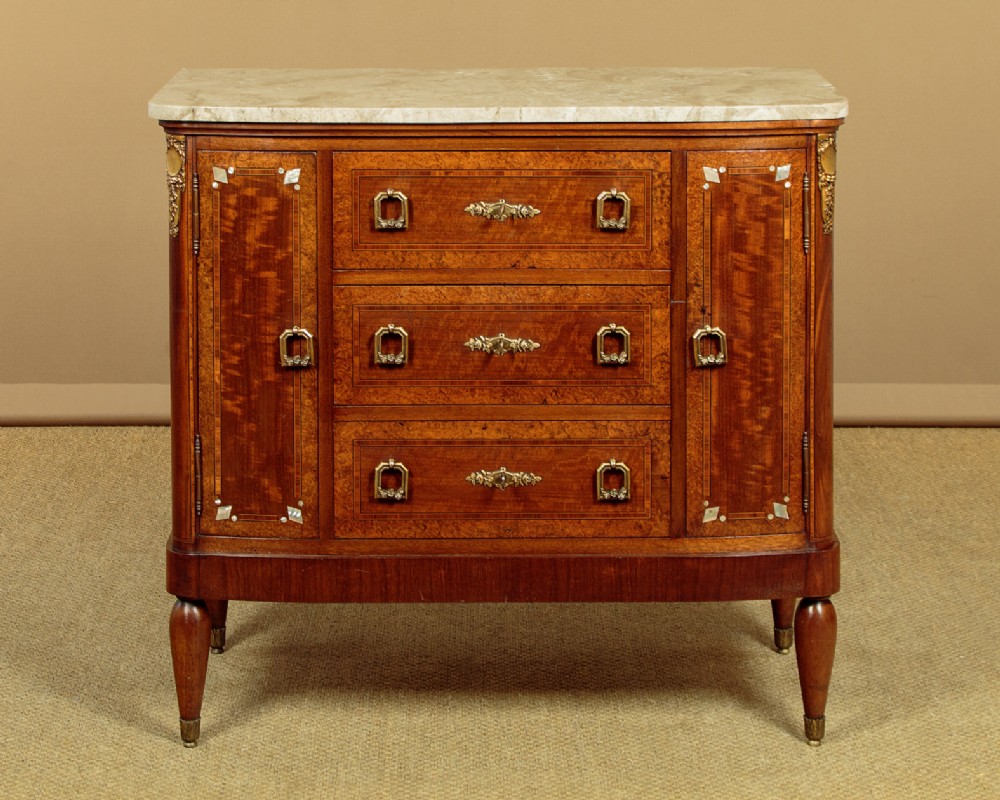 Small Marble Top Side Cabinet c.1925