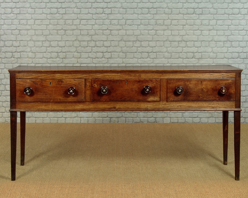 Elm Welsh Dresser Base c.1800