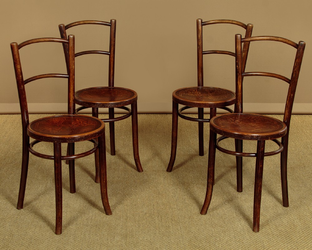 Set of Four Bentwood Dining Chairs c.1900