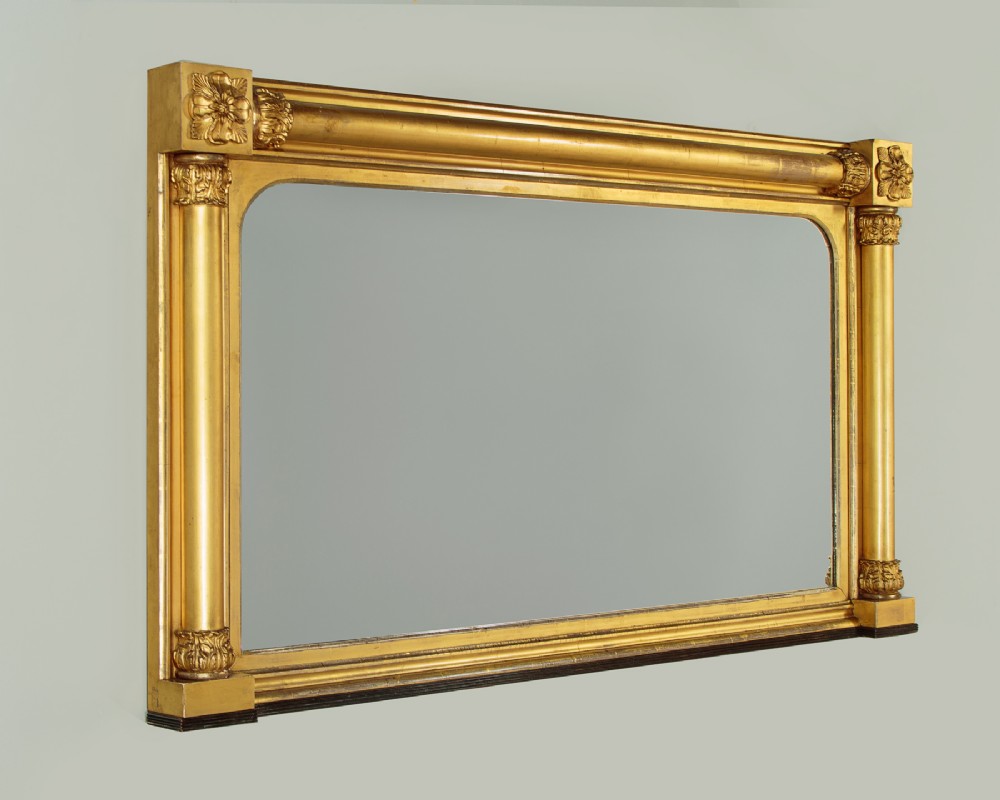 Regency Gilded Overmantle Mirror c.1830