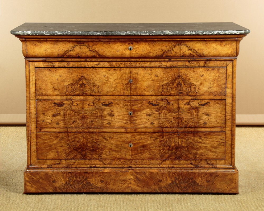 Burr Walnut Commode c.1860