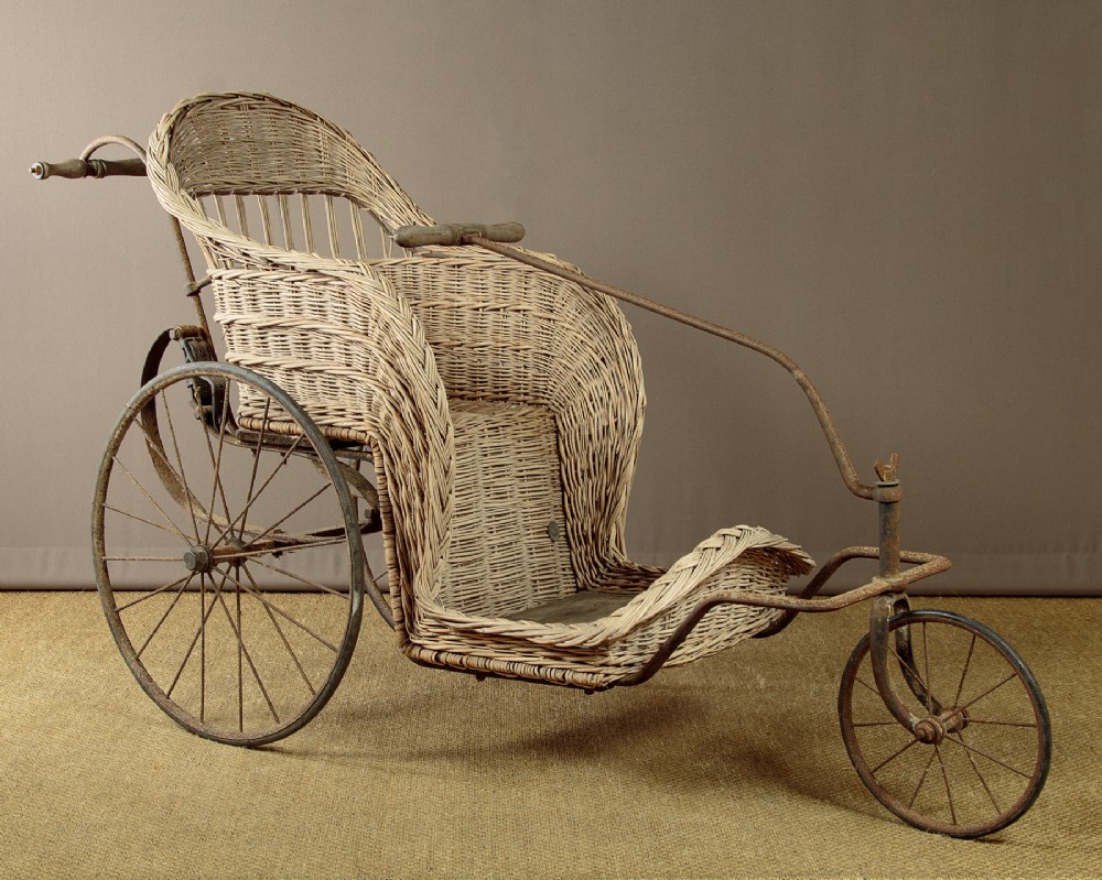 Wicker & Iron Bath Chair by Leveson & Sons c.1900
