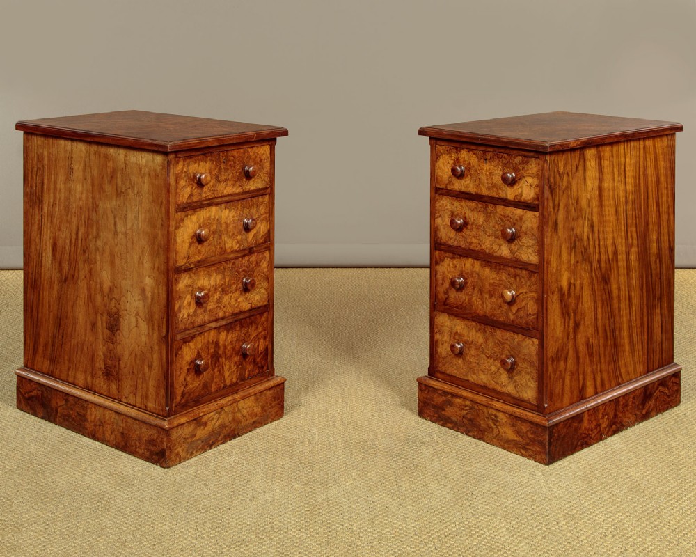 Pair of Bedside Drawer Pedestals c.1870
