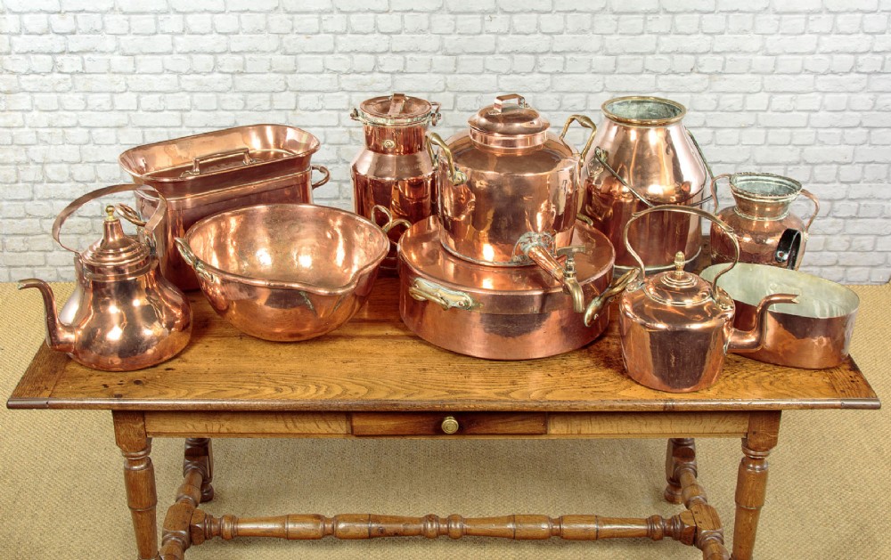 Collection of Copper Kitchenware c.1890