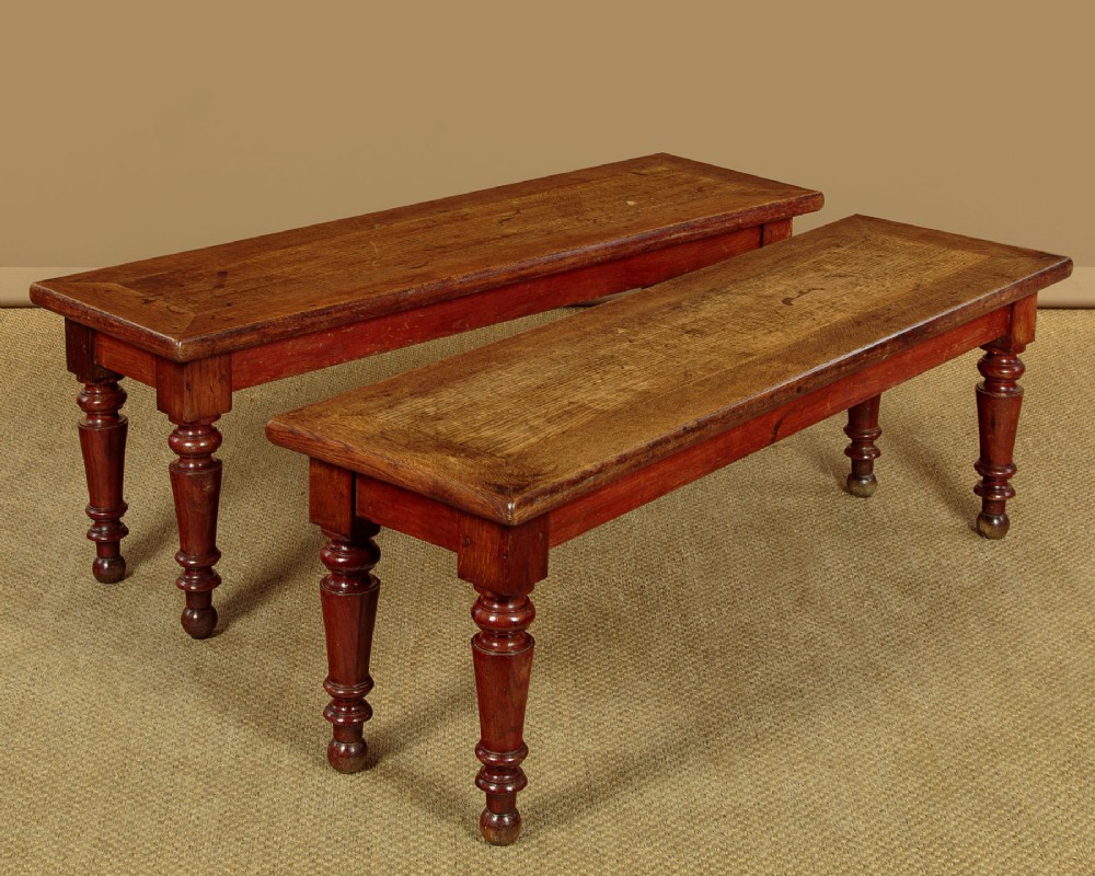 Pair of Oak Benches c.1880