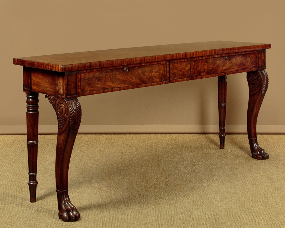 Long Regency Mahogany Console Table c.1830
