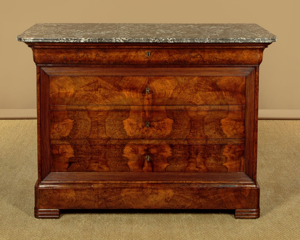 Burr Walnut Commode c.1860
