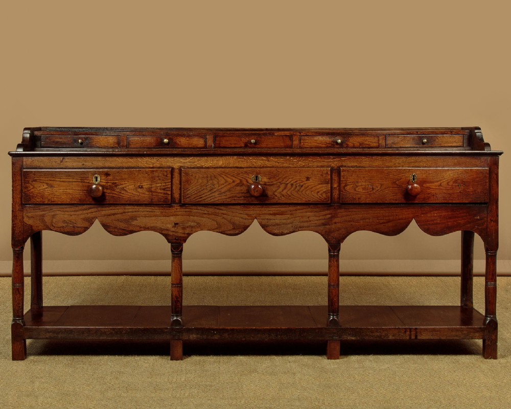 Welsh Potboard Dresser Base with Spice Drawers c.1790