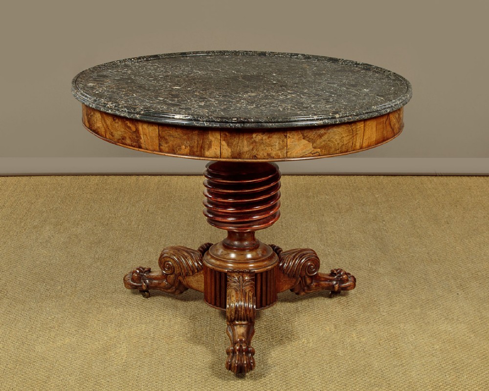 Walnut Gueridon Centre Table c.1840