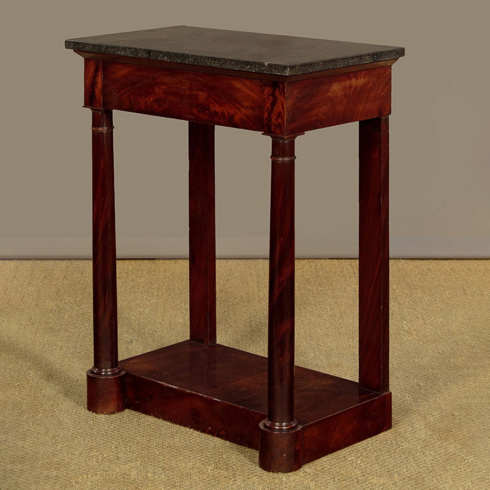 Small French Marble Top Console Table c.1840