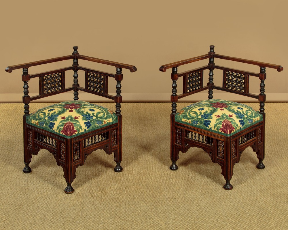 Pair of Syrian Armchairs c.1920