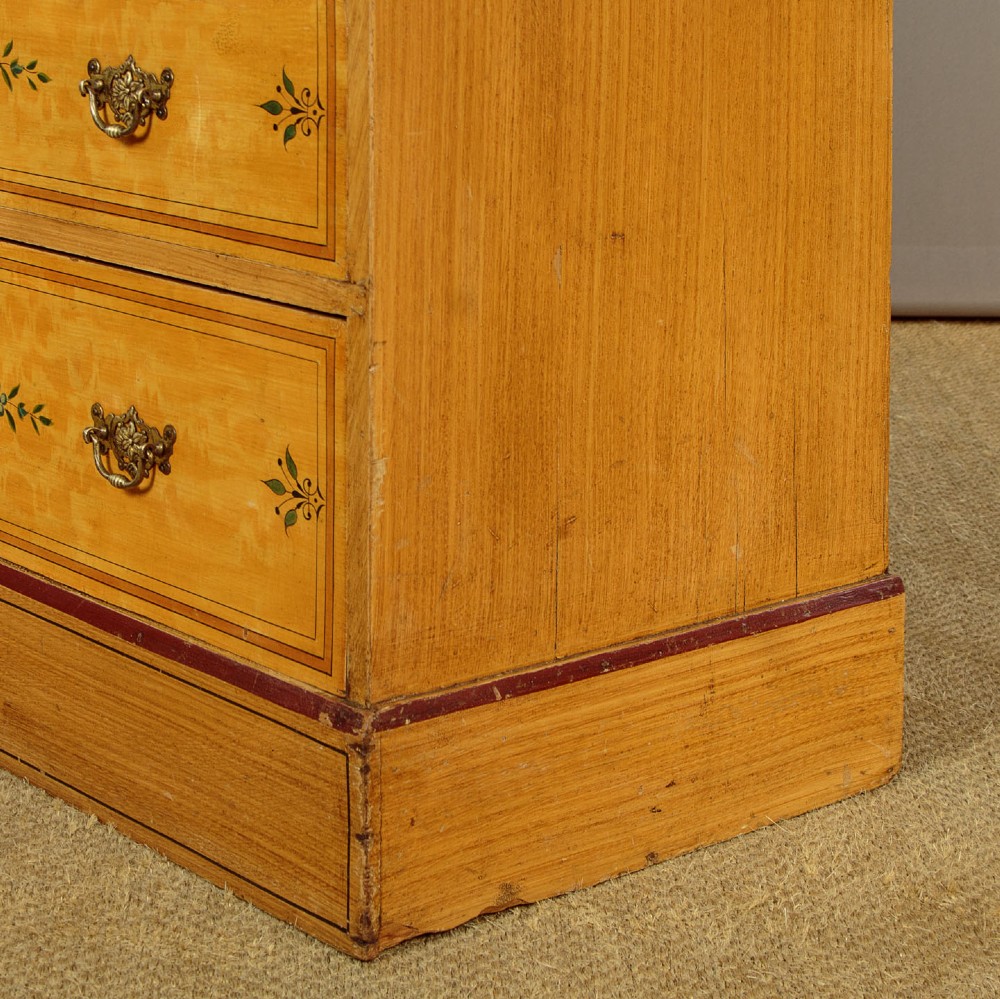 Small Painted Pine Chest of Drawers c.1890 View X