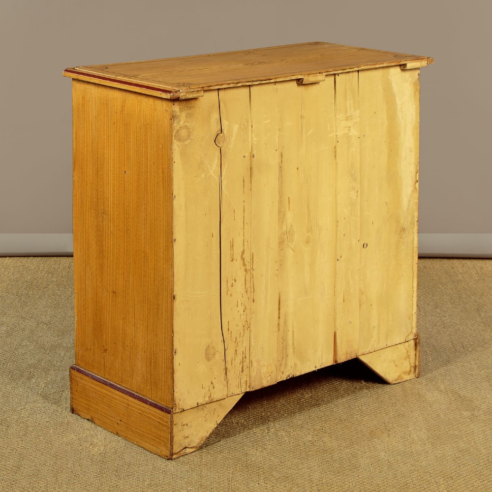 Small Painted Pine Chest of Drawers c.1890 View XI