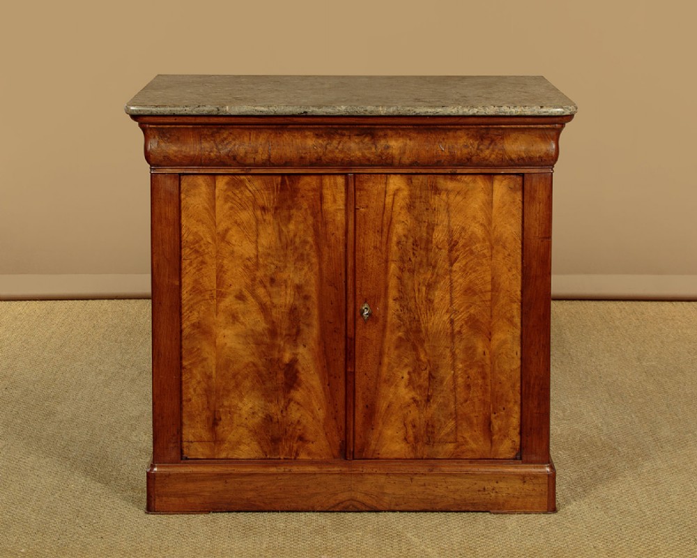 Small Louis Philippe Walnut Side Cabinet c.1840