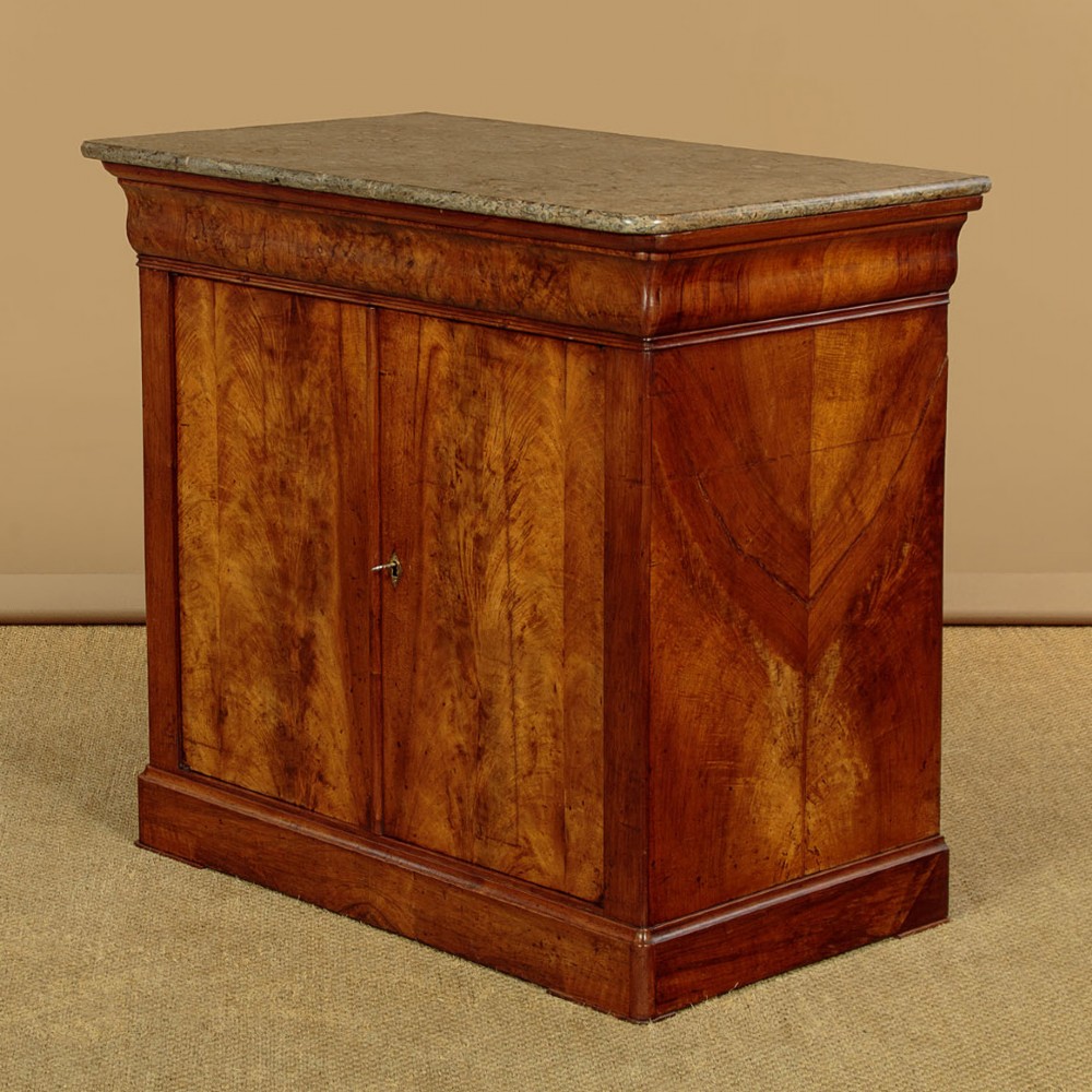 Small Louis Philippe Walnut Side Cabinet c.1840 View III
