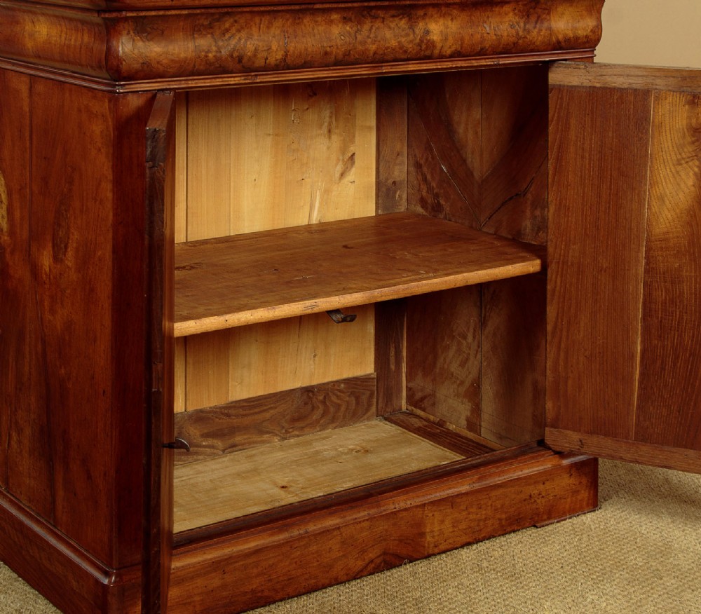 Small Louis Philippe Walnut Side Cabinet c.1840 View IX