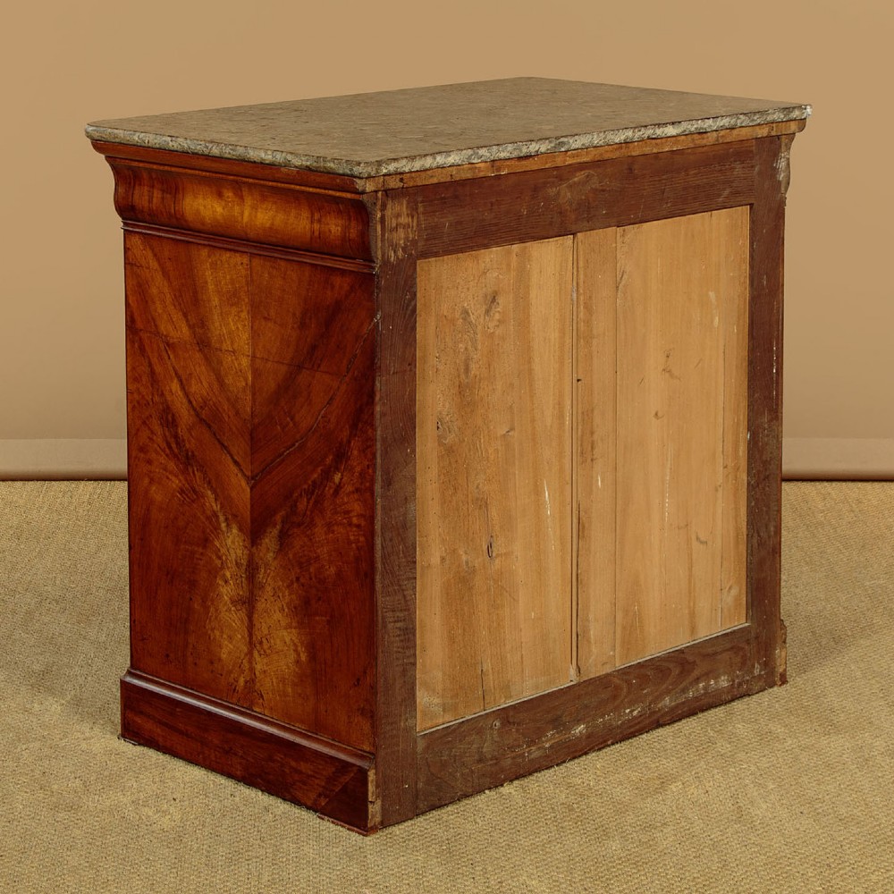Small Louis Philippe Walnut Side Cabinet c.1840 View XII