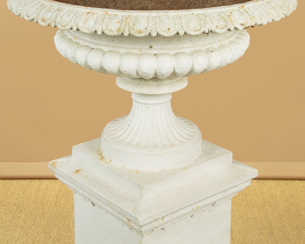 Large Cast Iron Garden Urn c.1890 View V