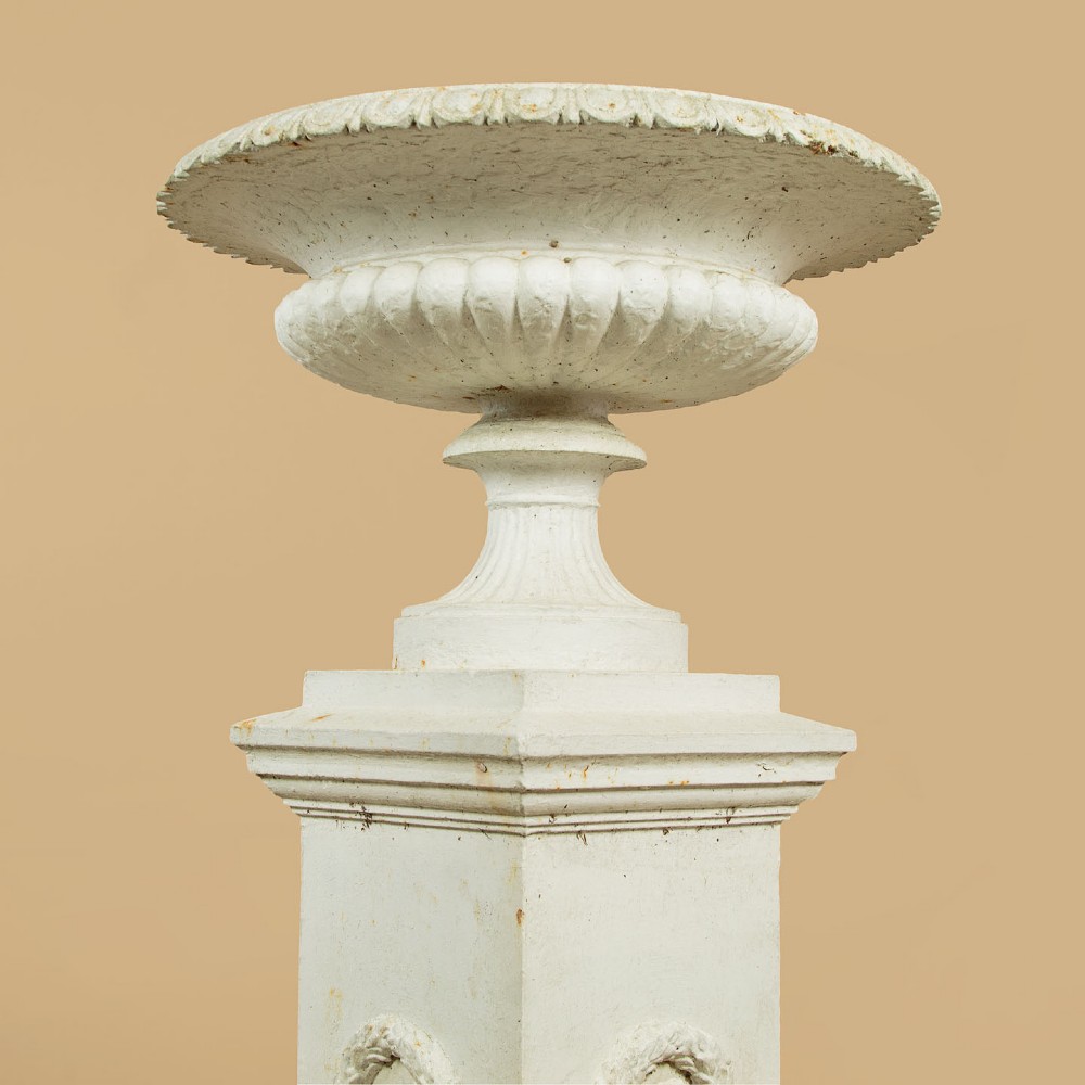 Large Cast Iron Garden Urn c.1890 View VI